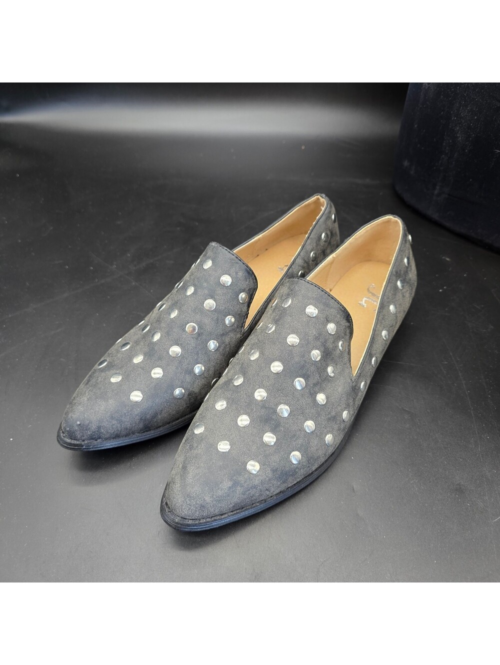 Mi.iM Lex Studded Pointed Toe Loafers – Women's Size 7.5